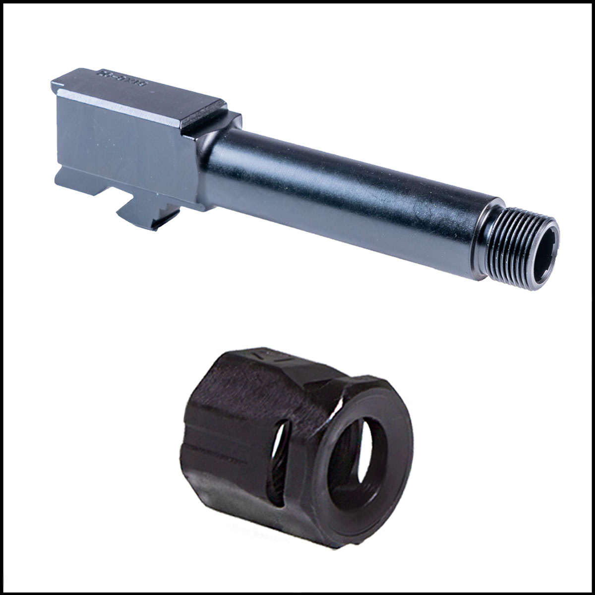 Barrel Bundle: Glock 26 Compatible Threaded Barrel + Strike Industries Micro Threaded Barrel Comp   