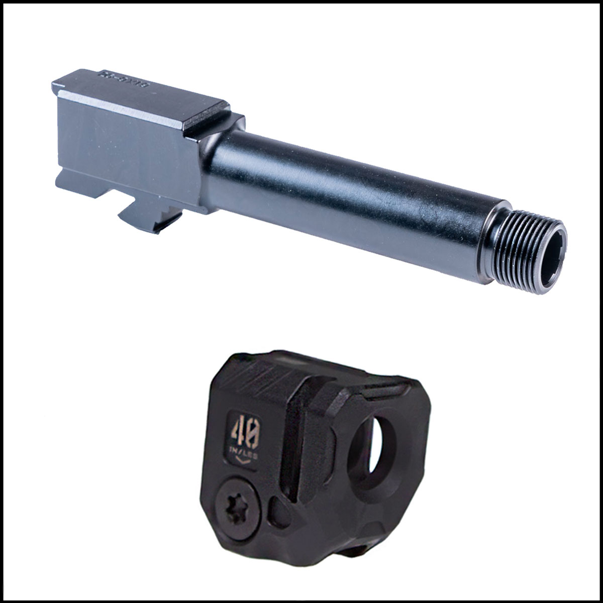 Barrel Bundle: Glock 26 Compatible Threaded Barrel + Strike Industries Micro Threaded Barrel Comp