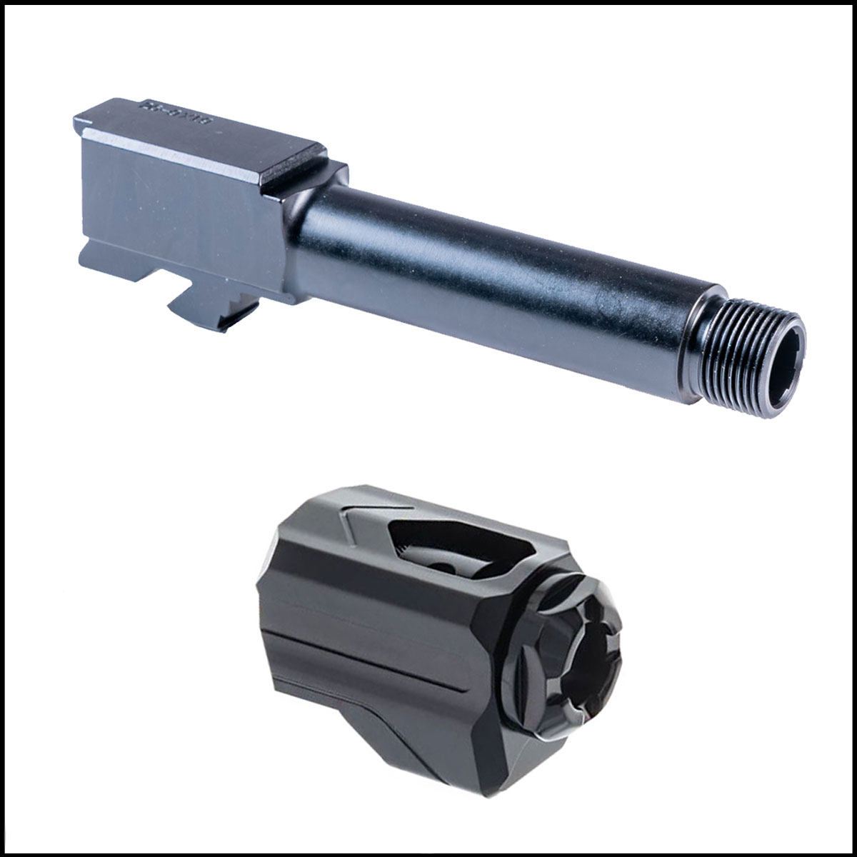 Barrel Bundle: Glock 26 Compatible Threaded Barrel + Tyrant Designs 1/2x28 Compensator