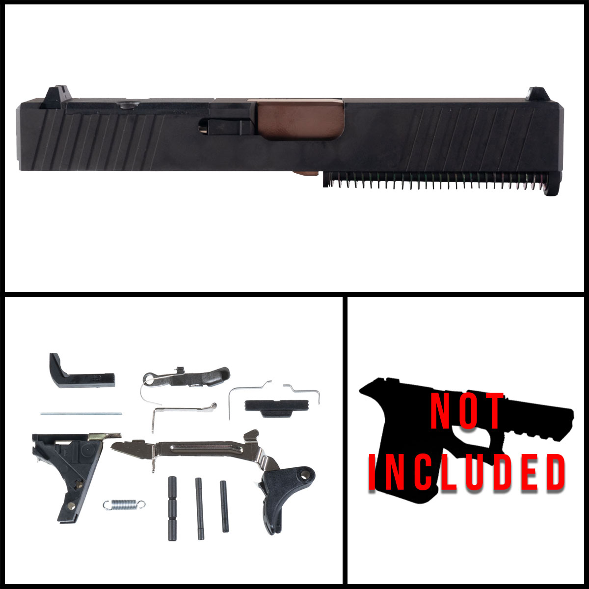 MMC 'Terra Verve' 9mm Full Pistol Build Kit (Everything Minus Frame) - Glock 19 Compatible