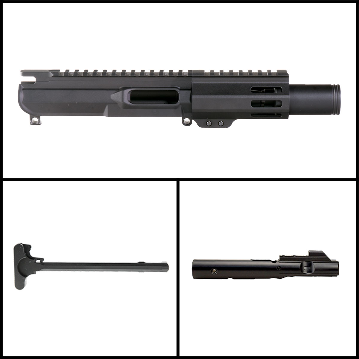 DTT 'Somber Glow' 4-inch AR-15 9mm Nitride Pistol Complete Upper Build Kit