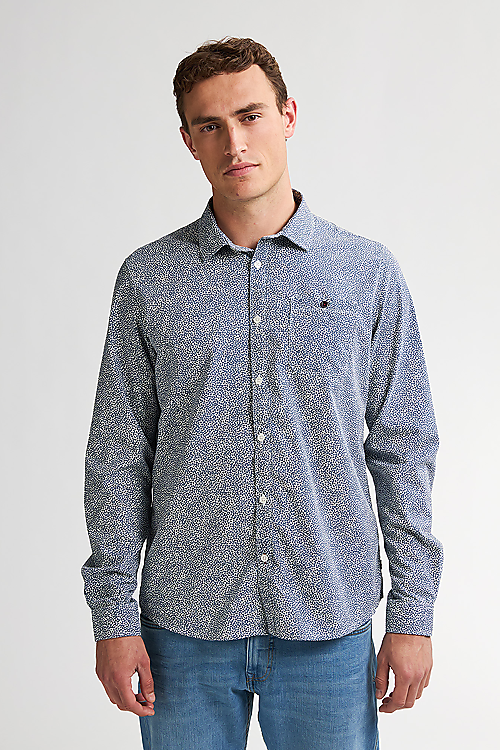Hemd gemustert - Blau