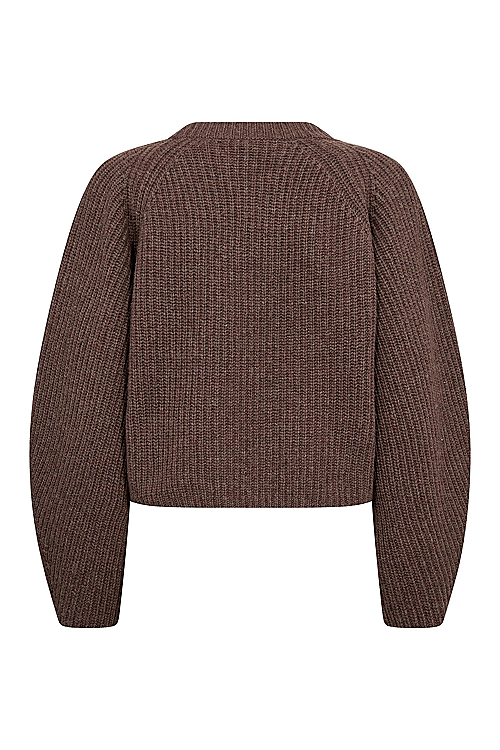 Alvia verkürzter Strickpullover - Braun