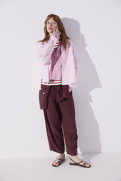 Barrow Leinen Hose - Bordeaux