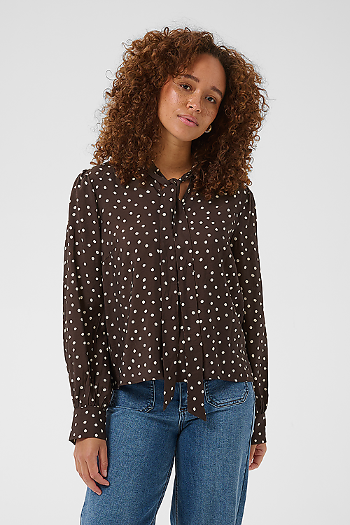Dotte Bluse - Braun