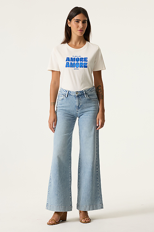 T-Shirt „Amore Amore“ - Weiss