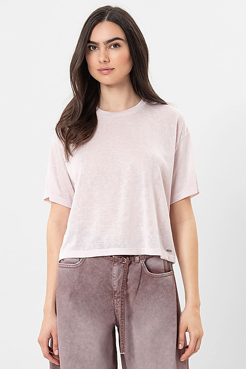 Josiane Jersey Flame T-Shirt - Rosa