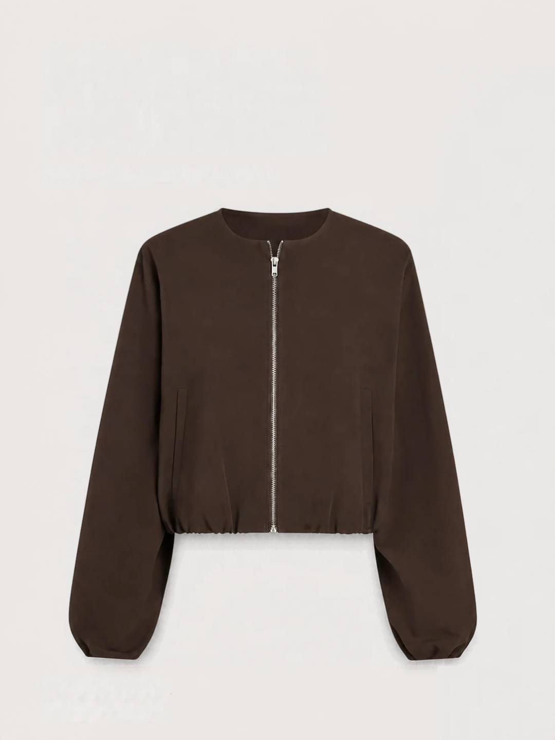 Bomberjacke aus Koffermaterial - Braun