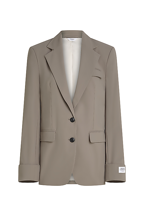 Blazer aus Koffermaterial - Taupe