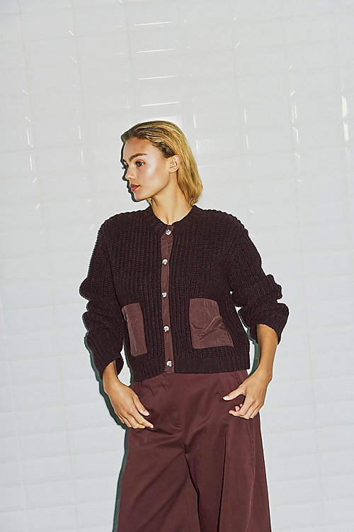 Norah Cardigan - Bordeaux