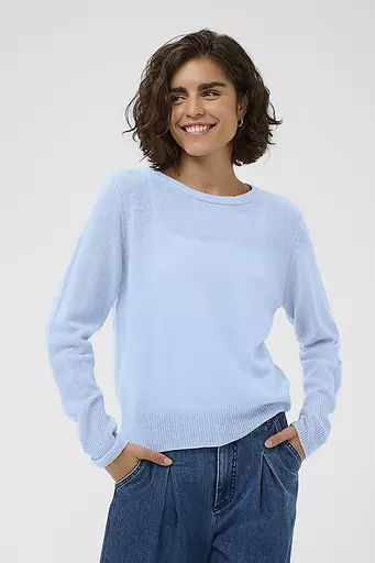 Cashie Kaschmir Pullover - Hellblau