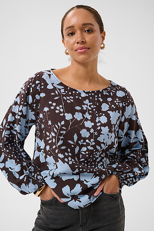 Nadira Bluse - Braun
