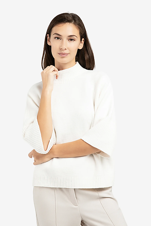 3/4 Arm Strickpullover - Off White