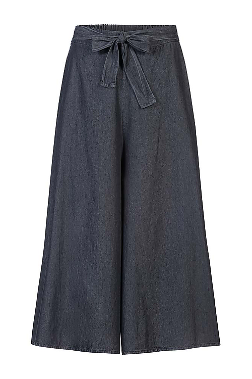 Nelanie Jeans Hosenrock - Schwarz