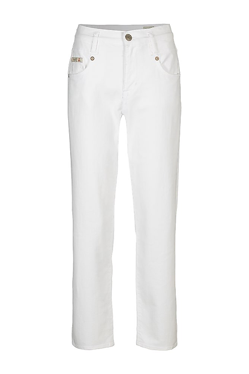 Breezy Cropped Jeans - Weiss