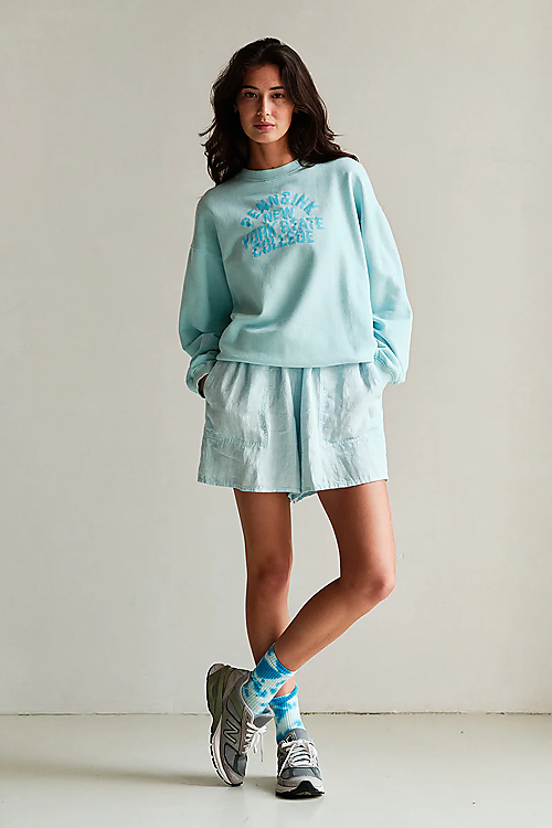 Sweatshirt „New York State College“ - Hellblau