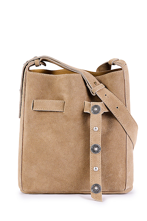 Darcy Wildleder-Tasche Beige