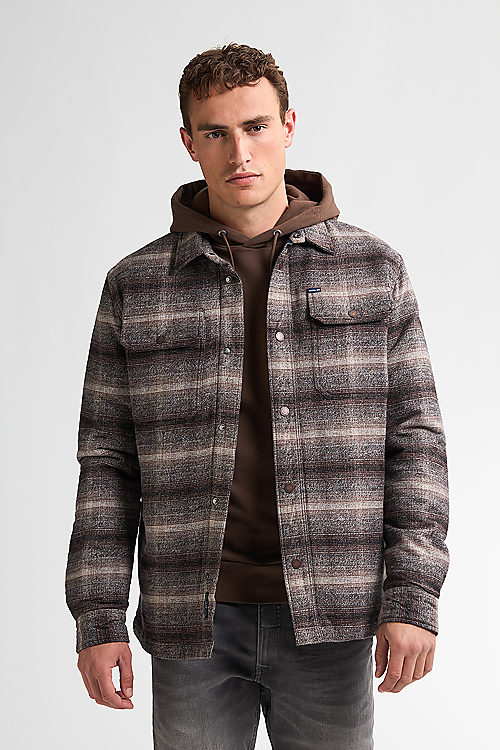 Jacke kariert - Braun