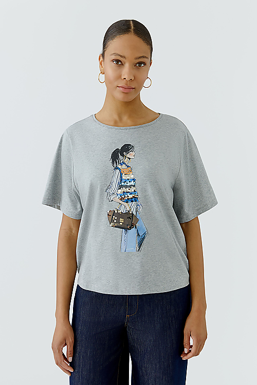 T-Shirt „Fashion“ - Grau