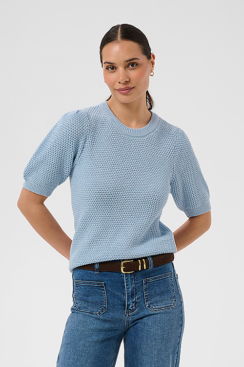 Vivian Strickpullover - Hellblau