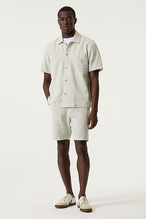 Baumwoll-Shorts - Beige