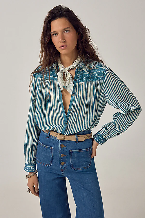 Bluse Maria - Blau