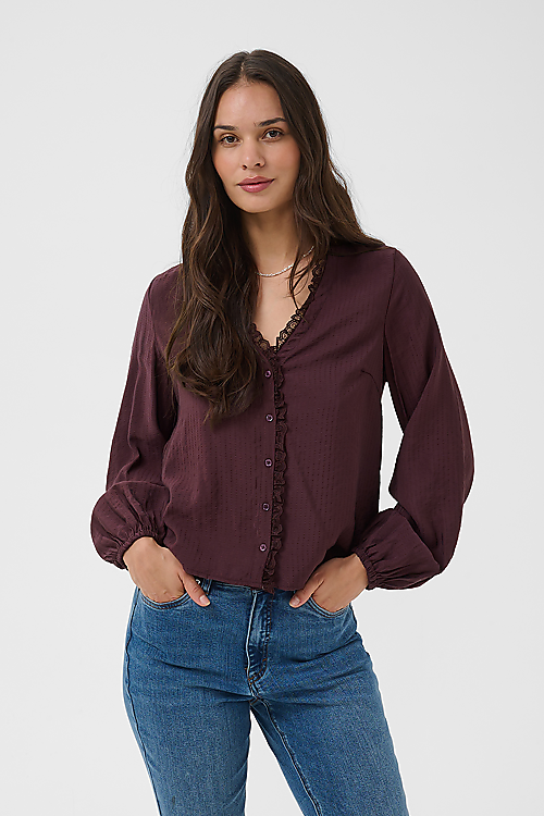 Sollie Bluse - Bordeaux