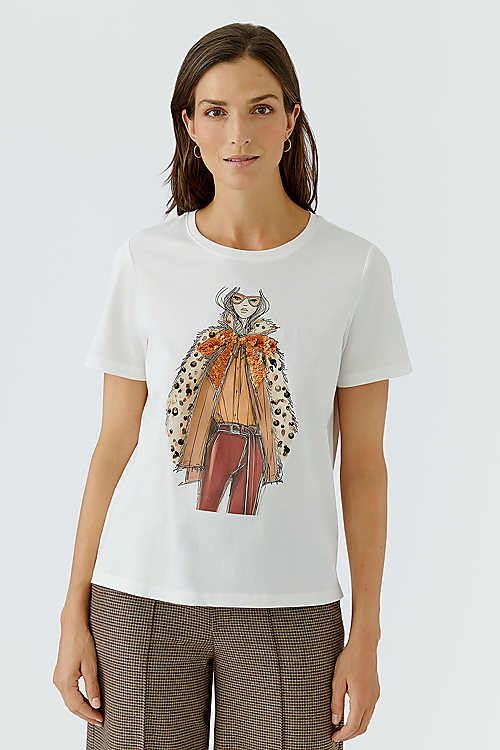 T-Shirt „Schleife“ - Weiss