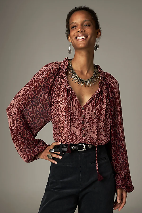 Hannah Bluse - Bordeaux