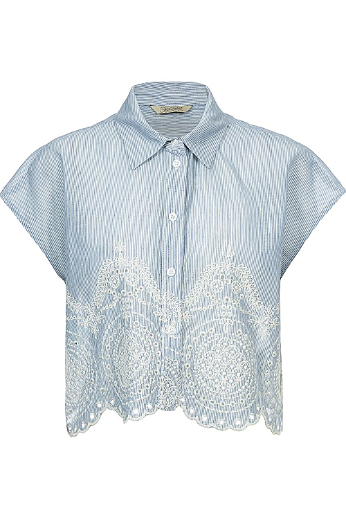 Silla Bluse - Hellblau
