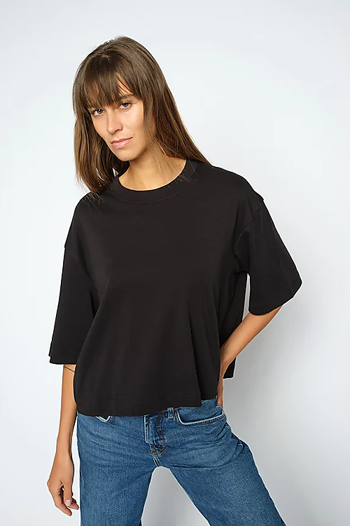 Natalie Boxy T-Shirt - Schwarz