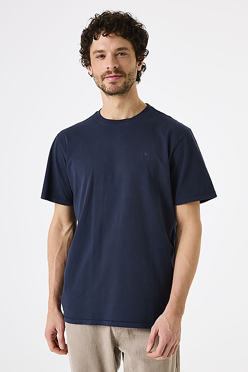 Basic T-Shirt K.a. - Navyblau