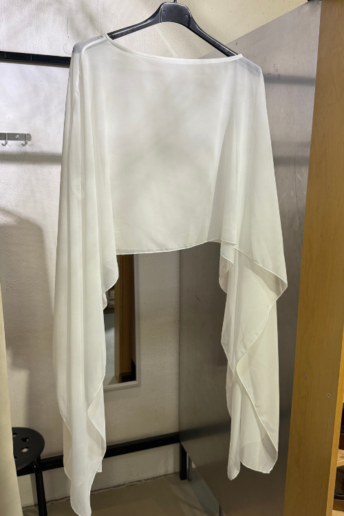 transparentes Cape - Weiss
