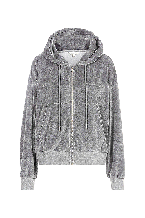 Jacke Iria Jersey Velour - Grau