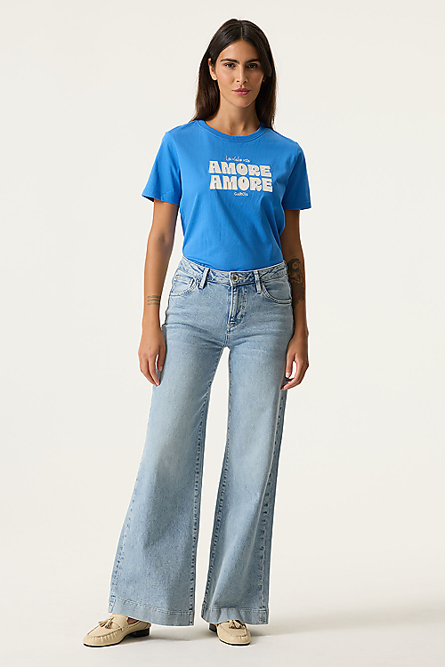 T-Shirt „Amore Amore“ - Blau