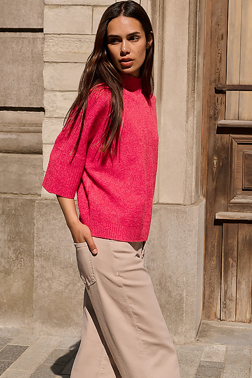 3/4 Arm Strickpullover - Pink