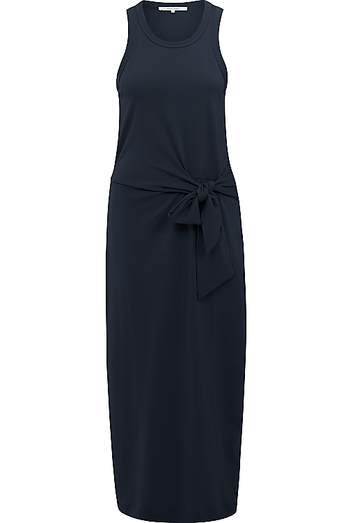 Kleid mit Zierknoten - Navyblau