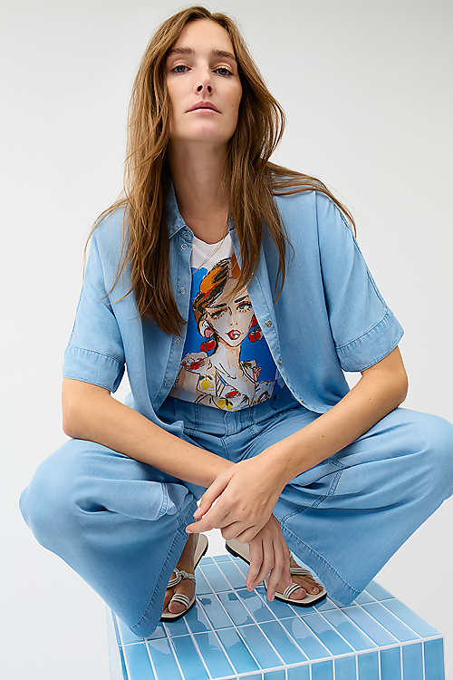T-Shirt Dame - Weiss
