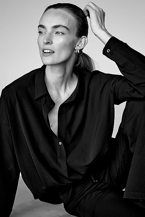 Magda Bluse - Navyblau