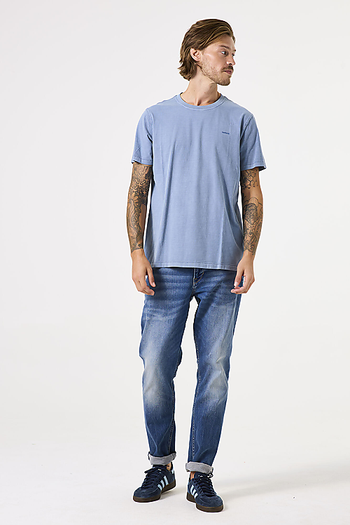Basic T-Shirt K.a. - Blau
