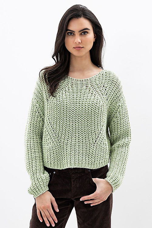 Coviny Strickpullover - Grün