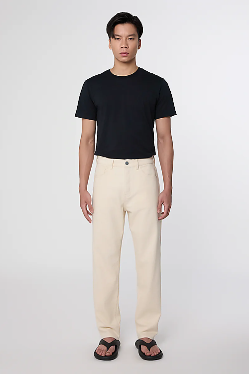 Relaxed Tapered Jeans - Off White