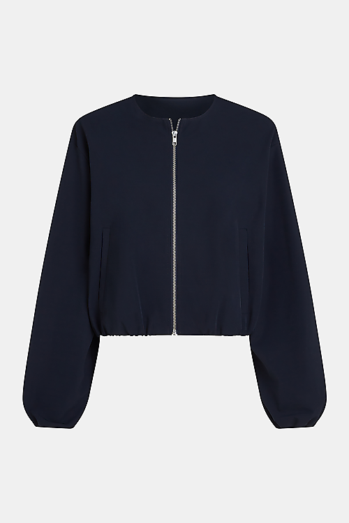 Bomberjacke aus Koffermaterial - Grau