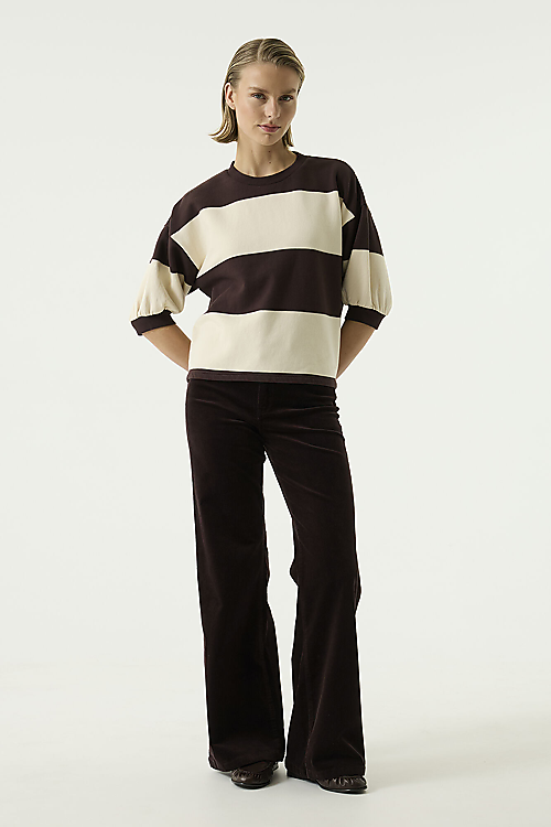 Celia Cord Hose - Braun