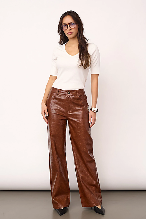 Richa Lederimitat Hose - Cognac