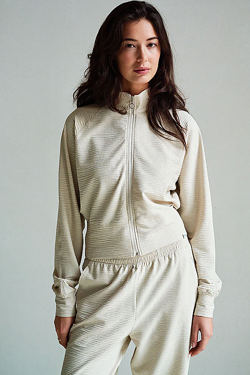 Taillierte Jacke - Beige
