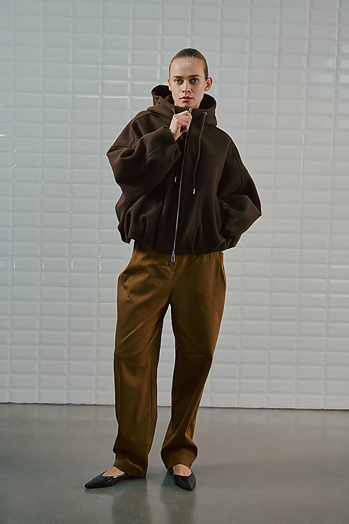 Flora Jacke mit Kapuze - Braun