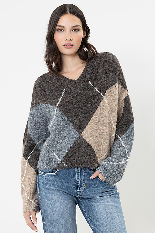 Floralin Mohair Pullover - Braun