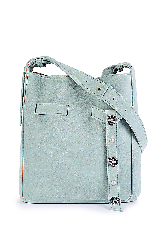 Darcy Wildleder-Tasche - Hellblau
