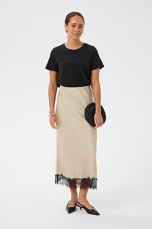 Hill Spitzenjupe - Beige